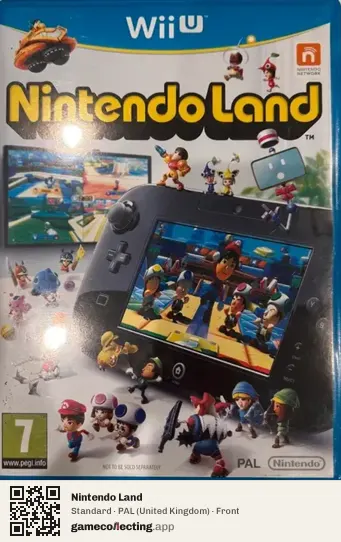 Nintendo Land Nintendo Wii U, United Kingdom box front