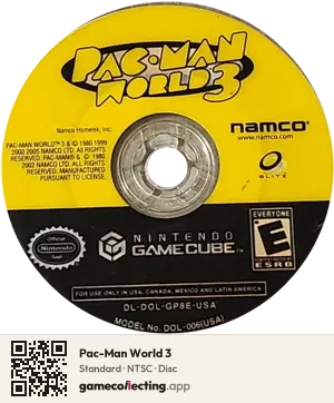 Pac-Man World 3 Nintendo GameCube, NTSC disc