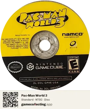 Pac-Man World 3 Nintendo GameCube, NTSC disc
