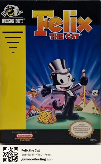 Felix the Cat Nintendo Entertainment System, NTSC box front