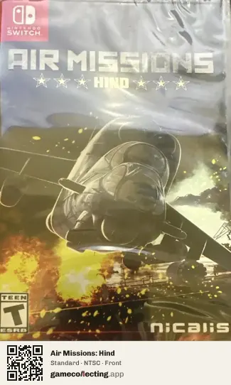 Air Missions: Hind Nintendo Switch, NTSC box front