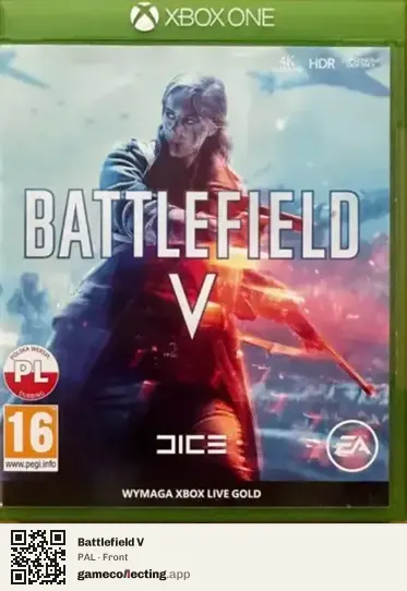 Battlefield V Xbox One, PAL box front