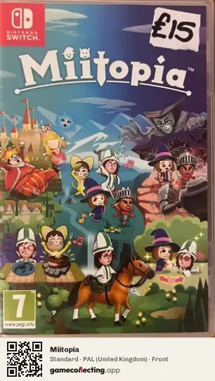 Miitopia Nintendo Switch, United Kingdom box front
