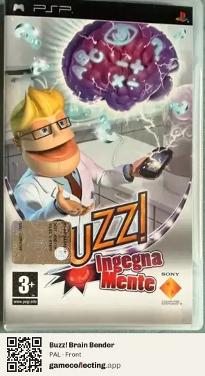 Buzz! Brain Bender PlayStation Portable, PAL box front