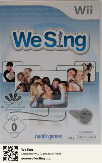 We Sing Nintendo Wii, Germany box front