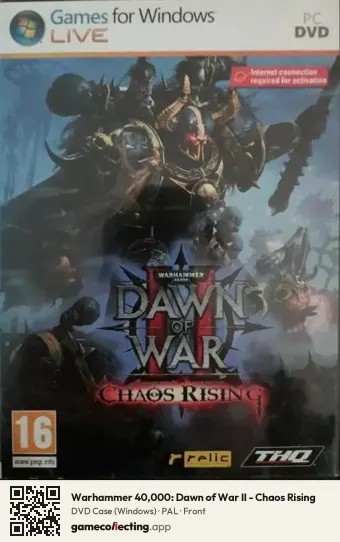 Warhammer 40,000: Dawn of War II - Chaos Rising Computer, PAL box front