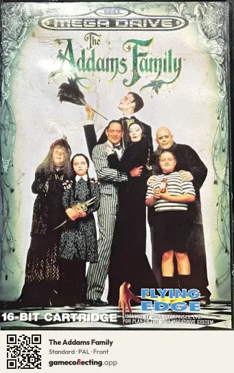 The Addams Family Sega Mega Drive / Genesis, PAL box front