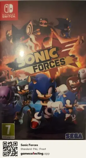 Sonic Forces Nintendo Switch, PAL box front