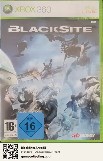 BlackSite: Area 51 Xbox 360, Germany box front