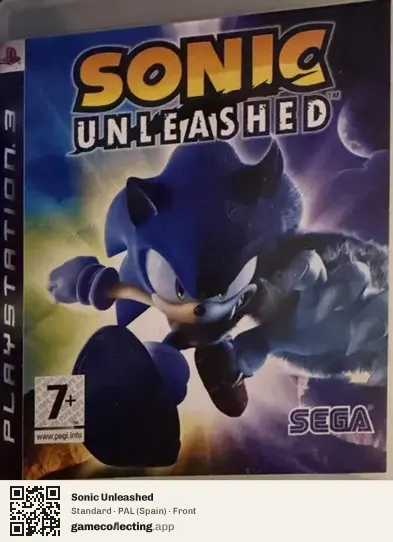 Sonic Unleashed PlayStation 3, Spain box front