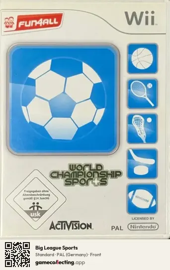 Big League Sports Nintendo Wii, Germany box front