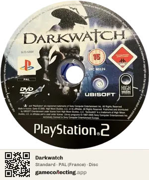 Darkwatch PlayStation 2, PAL disc
