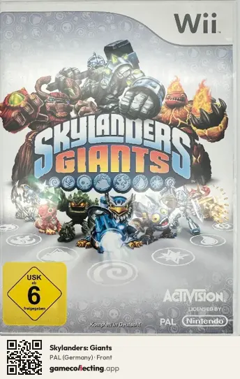 Skylanders: Giants Nintendo Wii, Germany box front