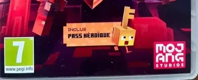 Minecraft Dungeons, the USK square on its front