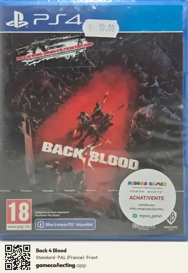 Back 4 Blood PlayStation 4, France box front