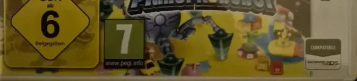 Kirby: Planet Robobot, the USK square on its front