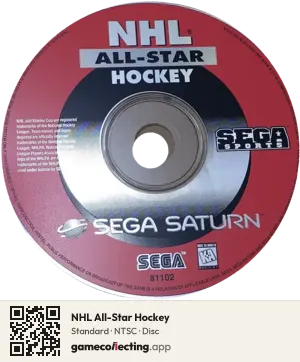 NHL All-Star Hockey Sega Saturn, NTSC disc