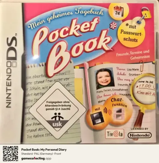 Pocket Book: My Personal Diary Nintendo DS, Germany box front