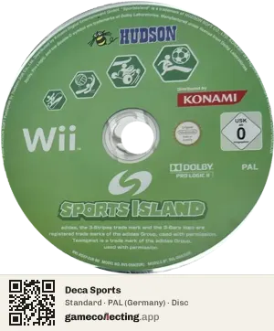 Deca Sports Nintendo Wii, PAL disc