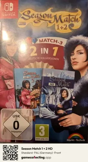 Season Match 1 + 2 HD Nintendo Switch, Germany box front