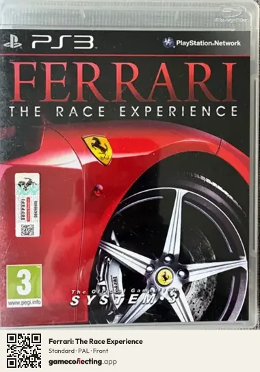Ferrari: The Race Experience PlayStation 3, PAL box front