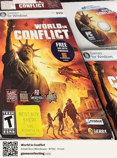 World in Conflict Computer, NTSC box front
