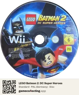 LEGO Batman 2: DC Super Heroes Nintendo Wii, PAL disc