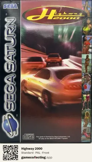 Highway 2000 Sega Saturn, PAL box front