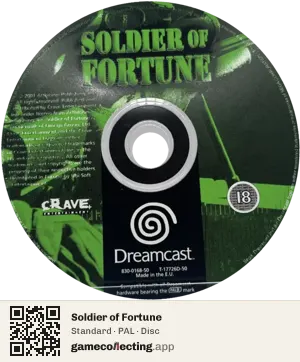 Soldier of Fortune Sega Dreamcast, PAL disc