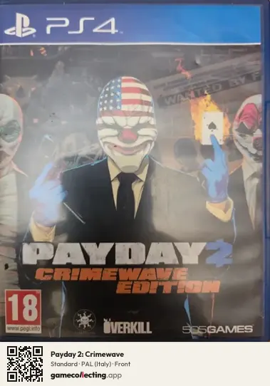 Payday 2: Crimewave PlayStation 4, Italy box front