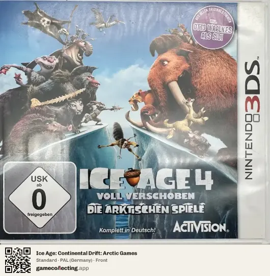 Ice Age: Continental Drift: Arctic Games Nintendo 3DS, Germany box front