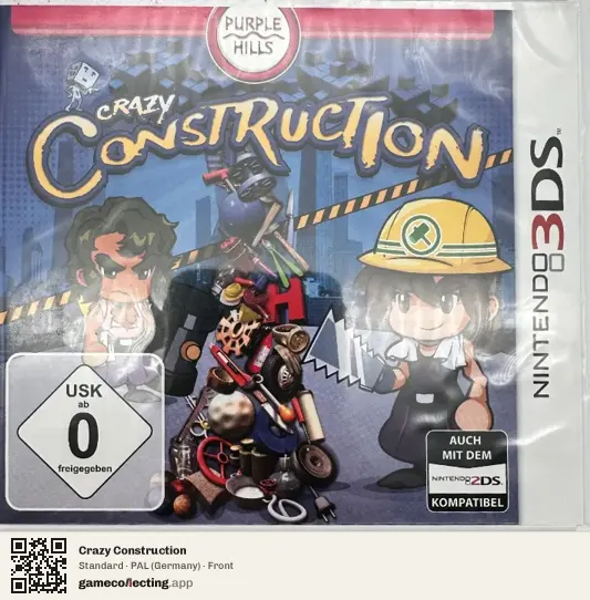 Crazy Construction Nintendo 3DS, Germany box front