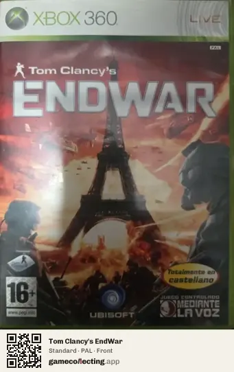 Tom Clancy's EndWar Xbox 360, PAL box front