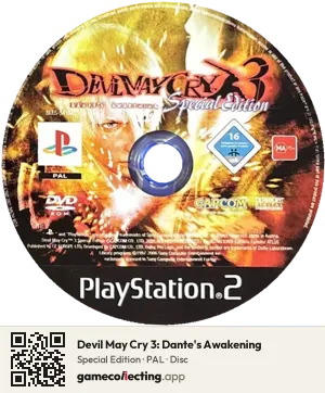 Devil May Cry 3: Dante's Awakening PlayStation 2, PAL disc