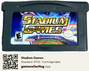 Stadium Games Game Boy Advance, NTSC cartridge label