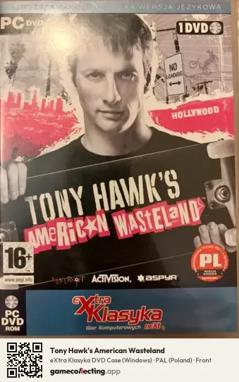 Tony Hawk's American Wasteland Computer, Poland box front