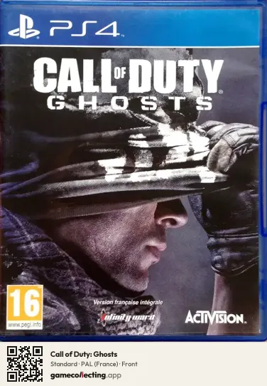 Call of Duty: Ghosts PlayStation 4, France box front