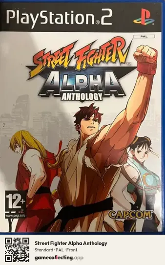 Street Fighter Alpha Anthology PlayStation 2, PAL box front