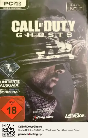 Call of Duty: Ghosts Computer, Germany box front