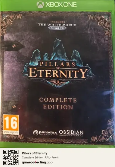 Pillars of Eternity Xbox One, PAL box front