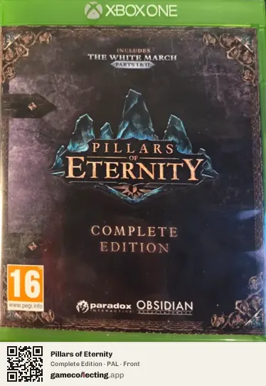 Pillars of Eternity Xbox One, PAL box front
