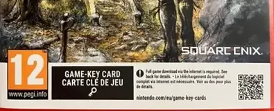 Octopath Traveler 0, the PEGI square on its front