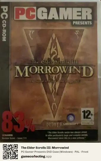 The Elder Scrolls III: Morrowind Computer, PAL box front