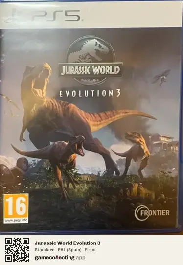 Jurassic World Evolution 3 PlayStation 5, Spain box front