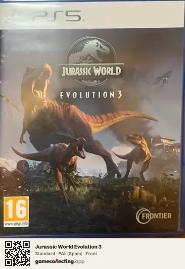 Jurassic World Evolution 3 PlayStation 5, Spain box front