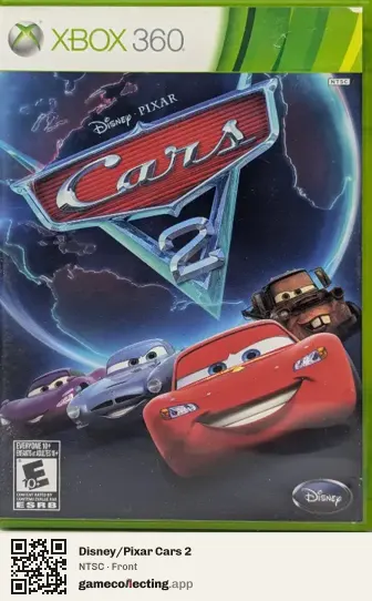Disney/Pixar Cars 2 Xbox 360, NTSC box front