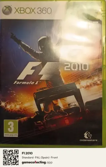 F1 2010 Xbox 360, Spain box front