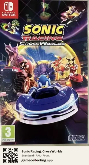Sonic Racing: CrossWorlds Nintendo Switch, PAL box front