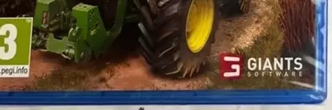 Farming Simulator 19, the PEGI square on its front