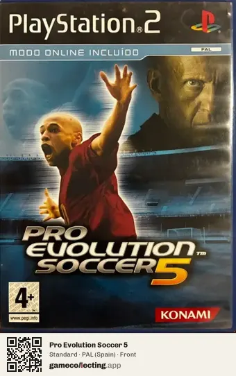 Pro Evolution Soccer 5 PlayStation 2, Spain box front